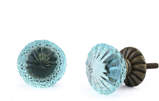 Cassandra Cabinet Knobs Set of 6 Turquoise