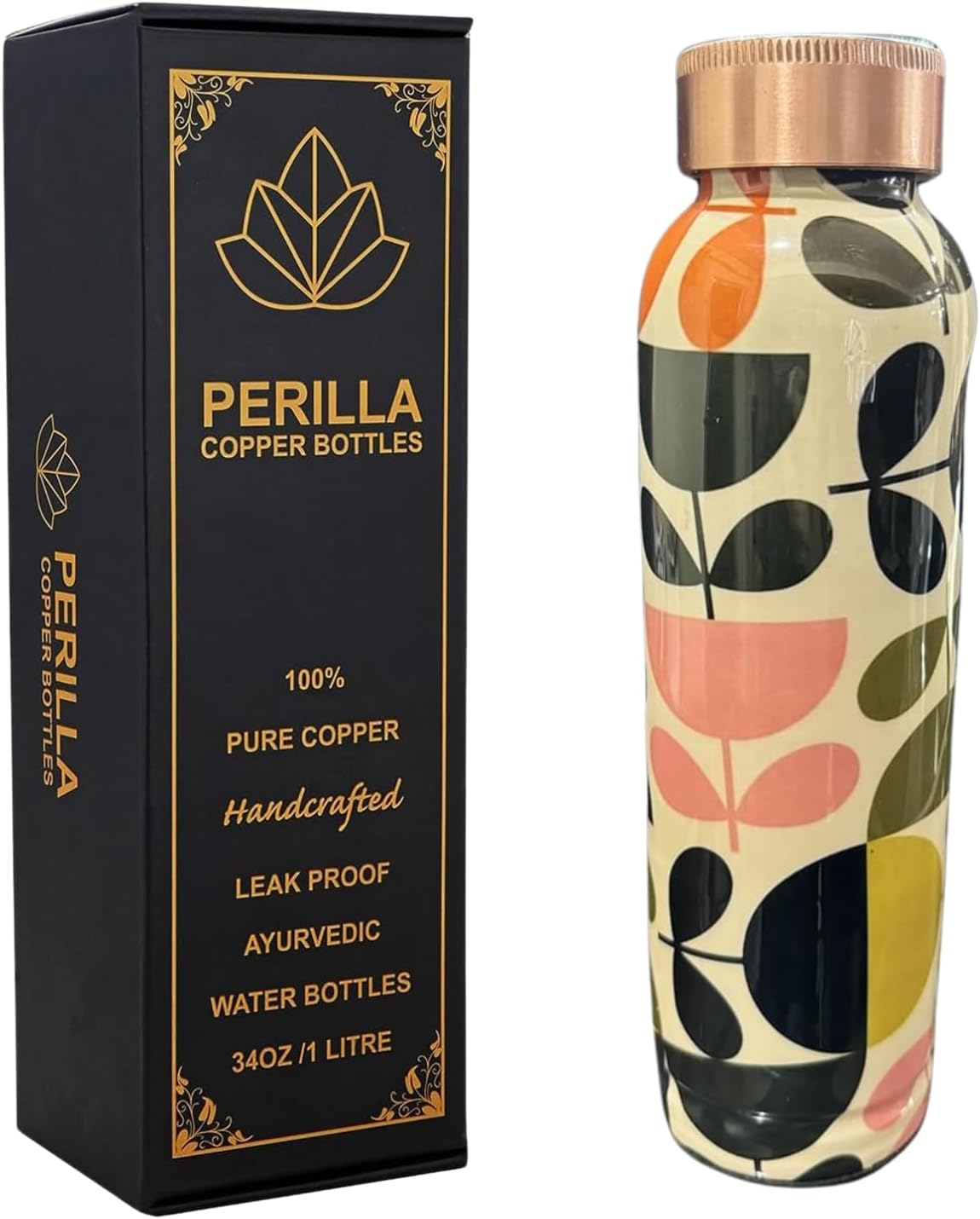 Cleo printed 2 Copper bottle 34OZ