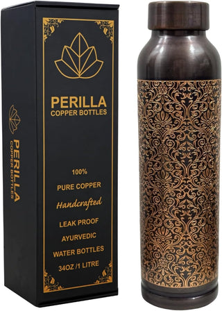 Oreo engraved copper Bottle 34oz