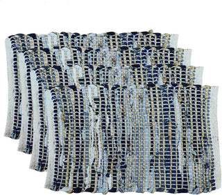 Perilla home Charcoal grey chindi Placemat (set of 4)