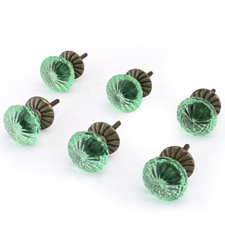 Cassandra Cabinet Knobs Set of 6 Green