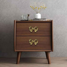Load image into Gallery viewer, Set Of Six Brass Rose Tie Bow Knobs
