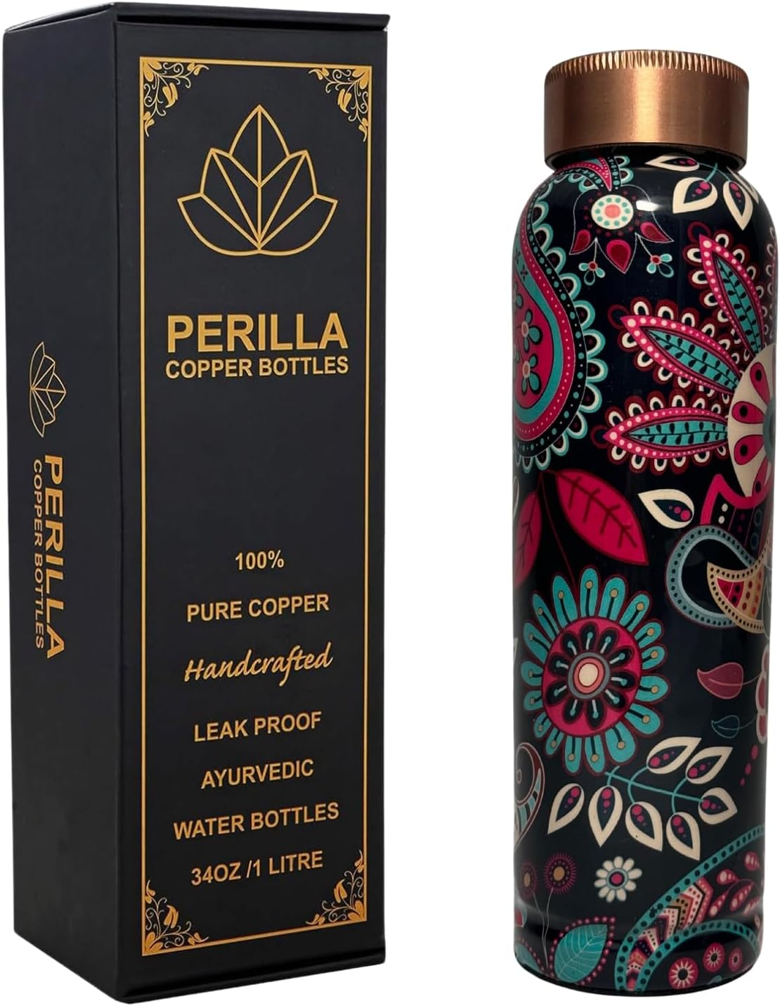 Cleo Printed 1 Copper bottle 34OZ