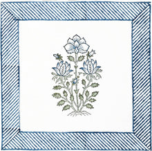 Load image into Gallery viewer, Chloe Cotton Napkin Set of 4 Hand Blockprint
