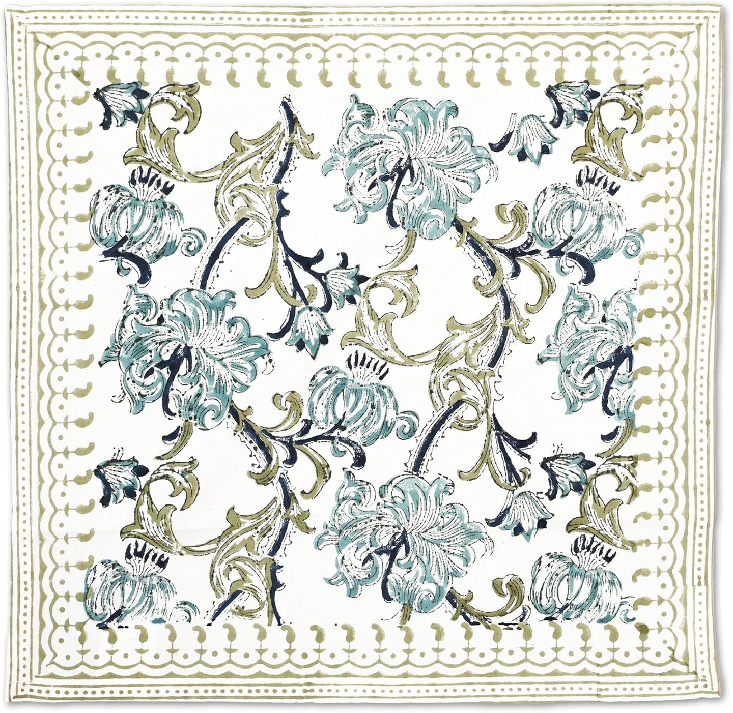 Acantha Cotton Napkin Set of 4 Hand Blockprint