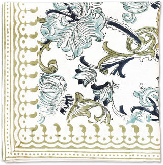 Acantha Cotton Napkin Set of 4 Hand Blockprint