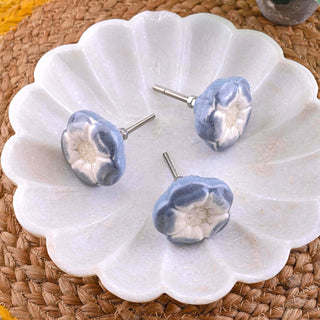 Azalea Grey Ceramic Knob ( Set Of 6 )
