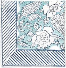 Load image into Gallery viewer, Zoe Cotton Napkin Set of 4 Hand Blockprint
