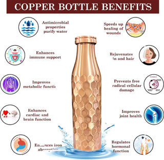 Sisilia Diamond Copper Bottle 32.12 OZ