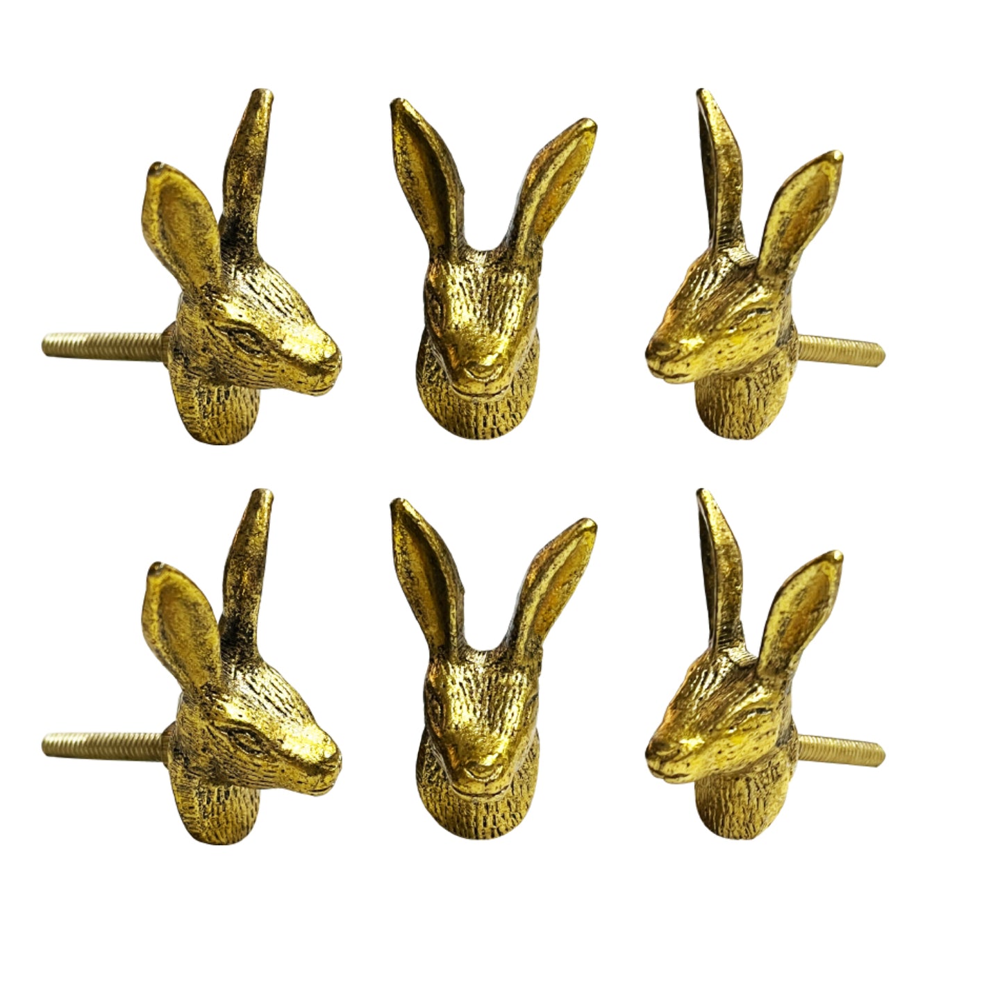 Bunny Face Metal knobs ( set of 6 )