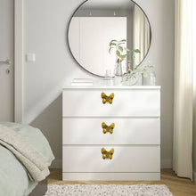 Load image into Gallery viewer, Gold butterfly knob Set of 6
