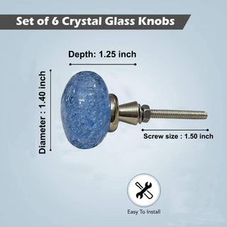 Set of 6 Cola Water bubble knobs