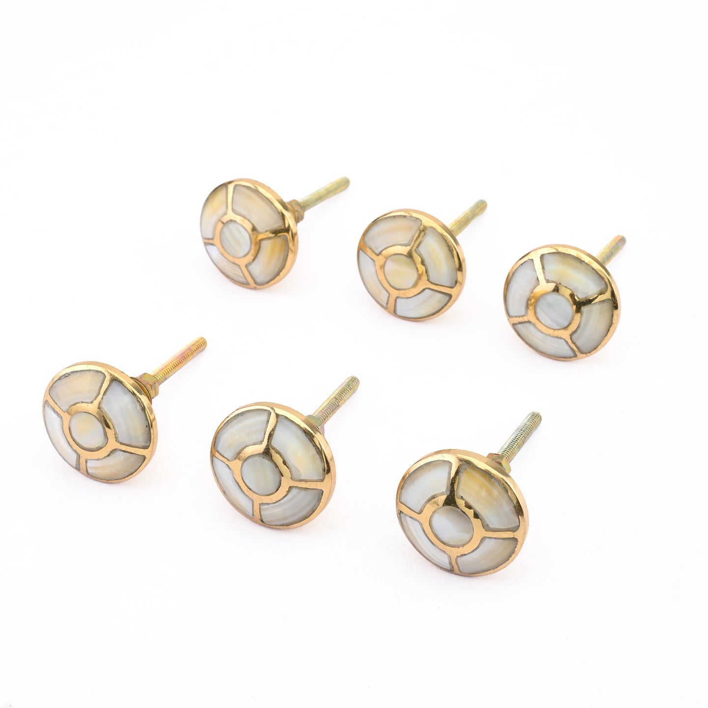 Set Of Six Nora Mother of Pearl Knob