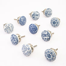 Load image into Gallery viewer, Set Of 10 Ceramic Taylor Knobs
