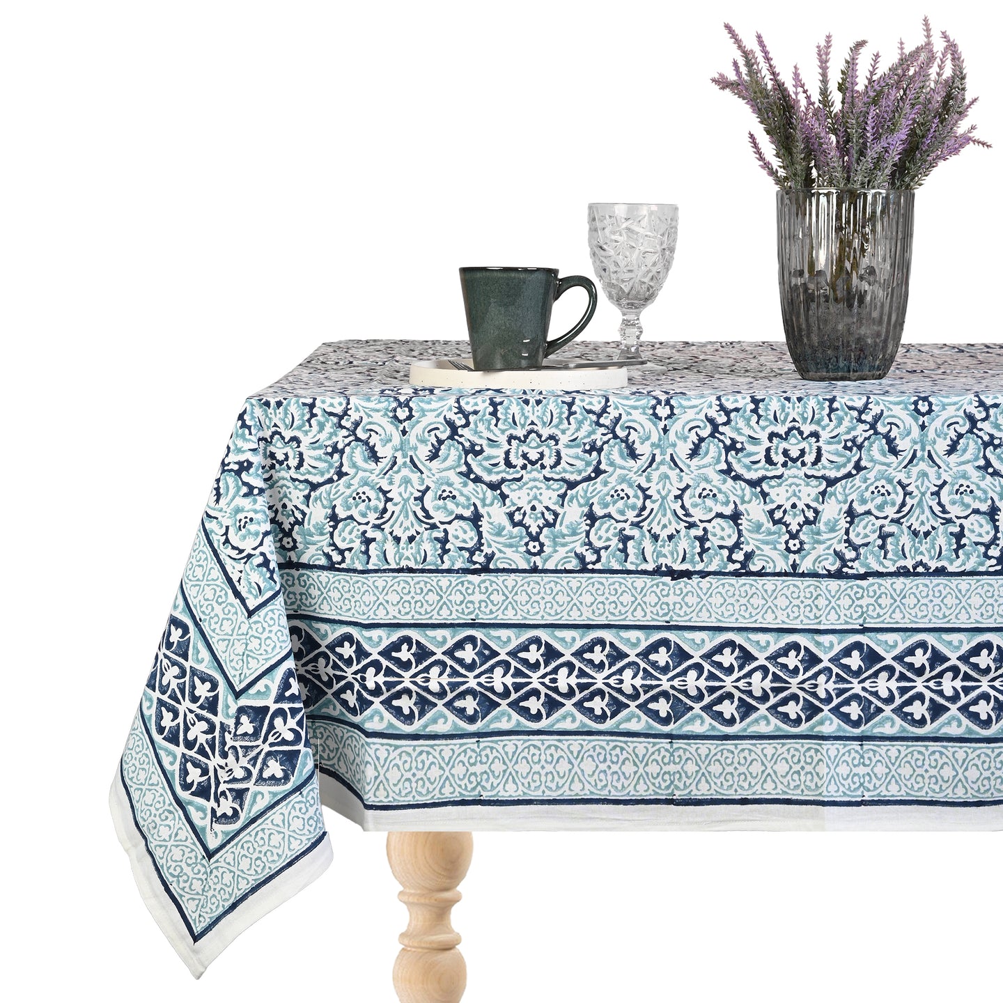 Atlas Cotton TableCloth Hand Blockprint