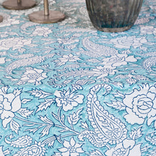 Load image into Gallery viewer, Zoe Cotton TableCloth Hand Blockprint
