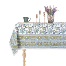 Load image into Gallery viewer, Acantha Cotton TableCloth Hand Blockprint
