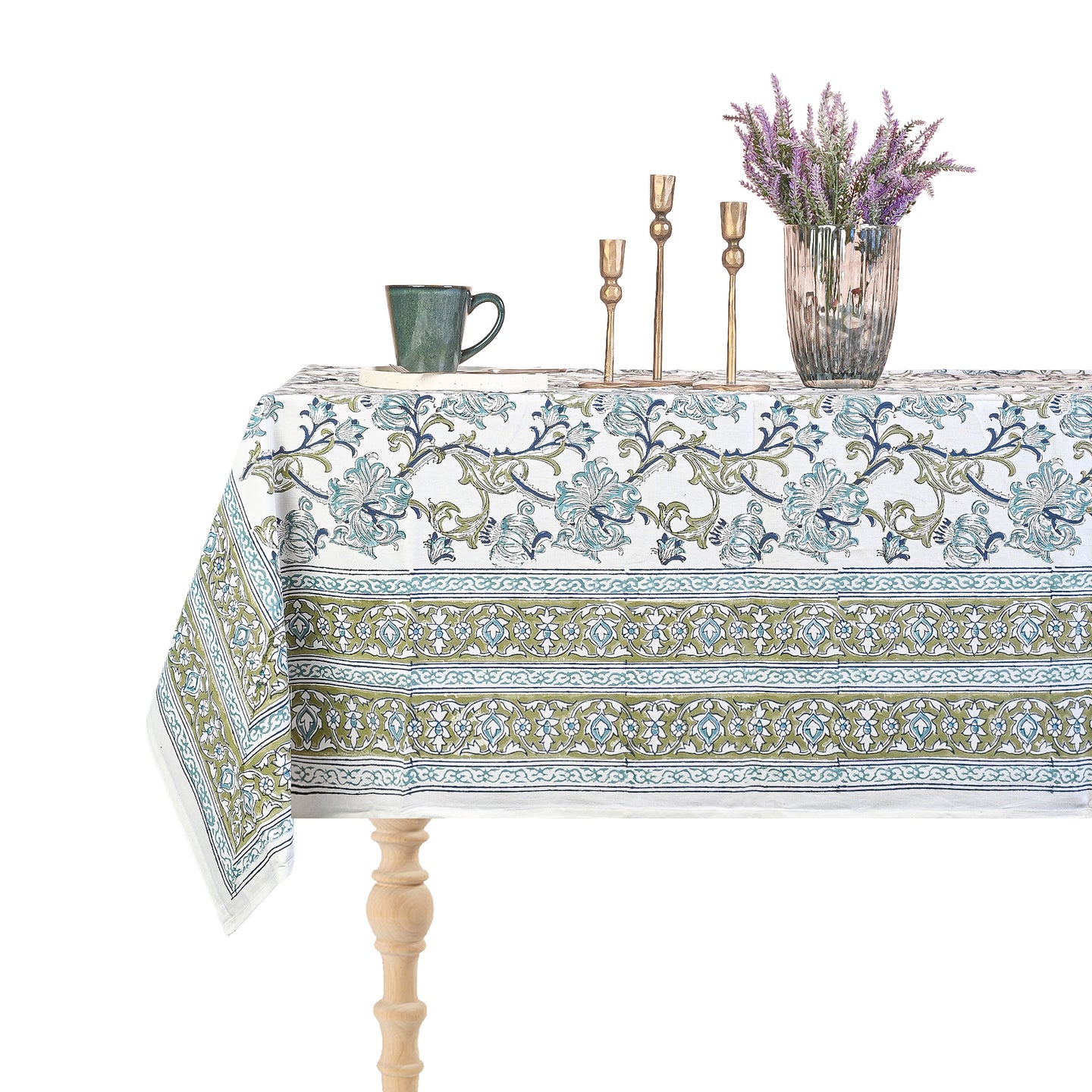 Acantha Cotton TableCloth Hand Blockprint