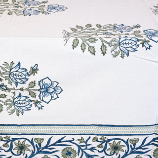 Chloe Cotton TableCloth Hand Blockprint