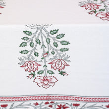 Load image into Gallery viewer, Agatha Cotton TableCloth Hand Blockprint
