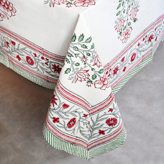 Agatha Cotton TableCloth Hand Blockprint