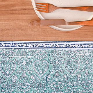 Adonis Cotton Table Runner Hand Blockprint