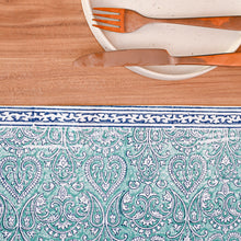 Load image into Gallery viewer, Adonis Cotton Table Runner Hand Blockprint
