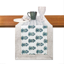 Load image into Gallery viewer, Eros Cotton Table Runner Hand Blockprint
