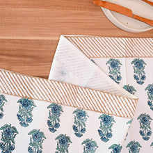 Load image into Gallery viewer, Eros Cotton Table Runner Hand Blockprint
