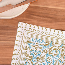 Load image into Gallery viewer, Athena Cotton Table Runner Hand Blockprint
