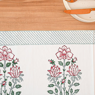 Agatha Cotton Table Runner Hand Blockprint