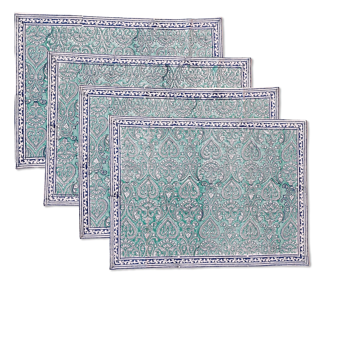 Adonis Cotton Placemat Set of 4 Hand Blockprint