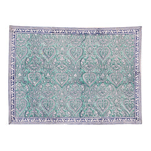Load image into Gallery viewer, Adonis Cotton Placemat Set of 4 Hand Blockprint
