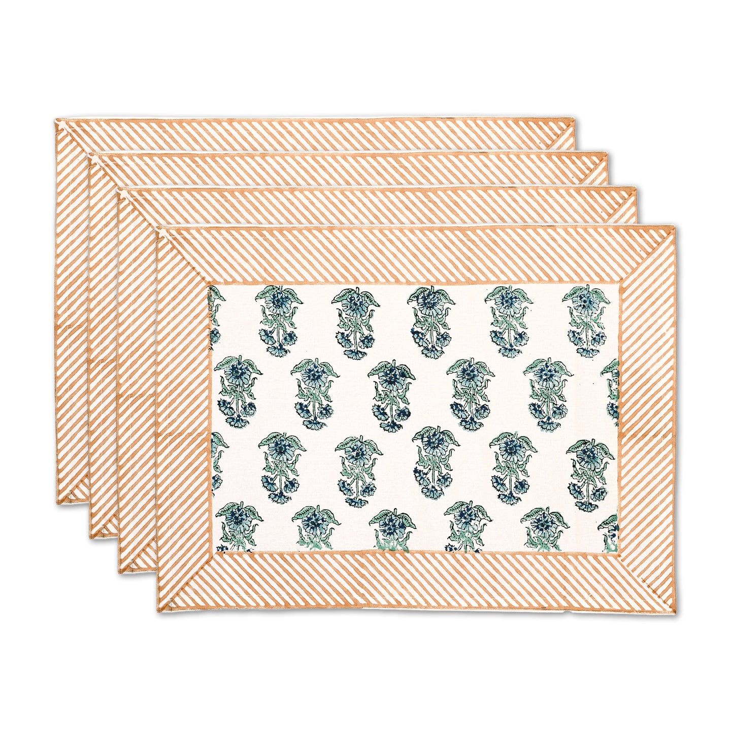 Eros Cotton Placemat Set of 4 Hand Blockprint