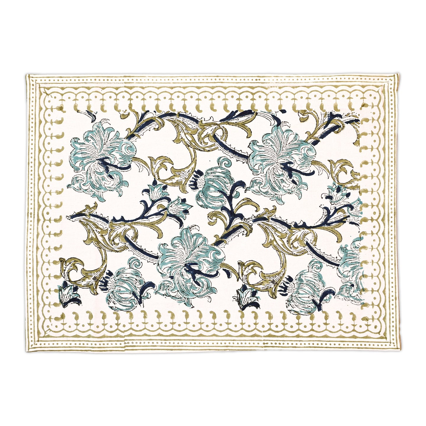 Acantha Cotton Placemat Set of 4 Hand Blockprint