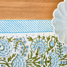 Load image into Gallery viewer, Daphne Cotton Table Runner Hand Blockprint
