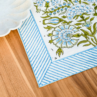 Daphne Cotton Table Runner Hand Blockprint