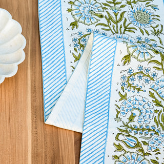 Daphne Cotton Table Runner Hand Blockprint