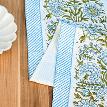 Load image into Gallery viewer, Daphne Cotton Table Runner Hand Blockprint
