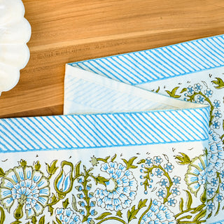Daphne Cotton Table Runner Hand Blockprint