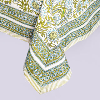 Daphne Cotton TableCloth Hand Blockprint