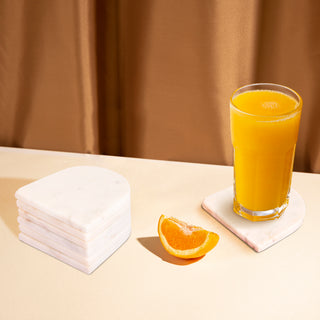 Marble U Shape coaster (Set of 6)