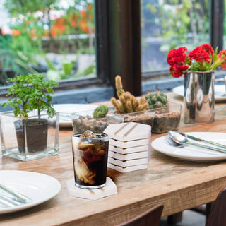 Marble coaster Hexagon (Set of 6)