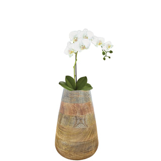 Wooden flower vase