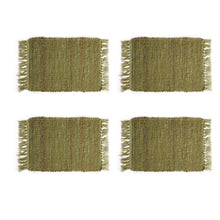 Charger l&#39;image dans la galerie, Perilla home Handmade Green chindi Placemat  (Set of 4)
