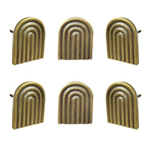 Load image into Gallery viewer, Ribbed U Shape Metal Knobs
