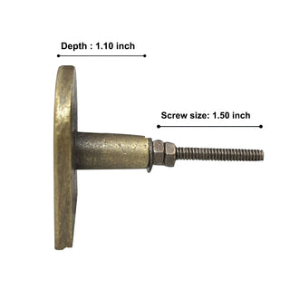 Ribbed U Shape Metal Knobs