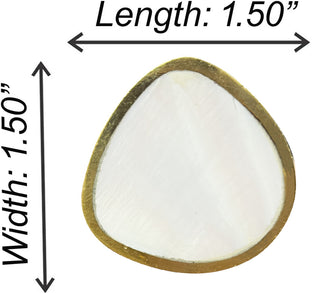 Set Of Six Shiro Mother of pearls Knobs