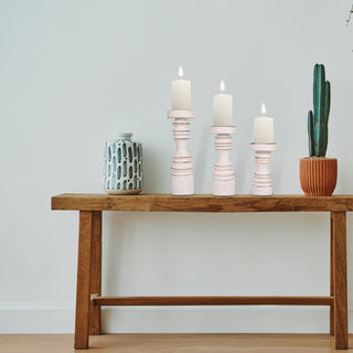 Wooden Simple Modern candle holder (Set of 3)
