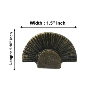 Antique Gold Decorative Sunrise Shape Metal Knobs